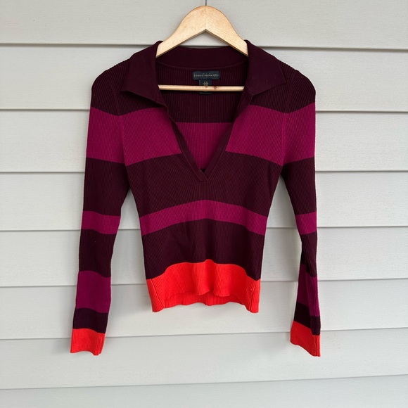 House of Harlow 1960 Sweaters - House of Harlow 1960 Ribbed Knit Sweater in Burgundy